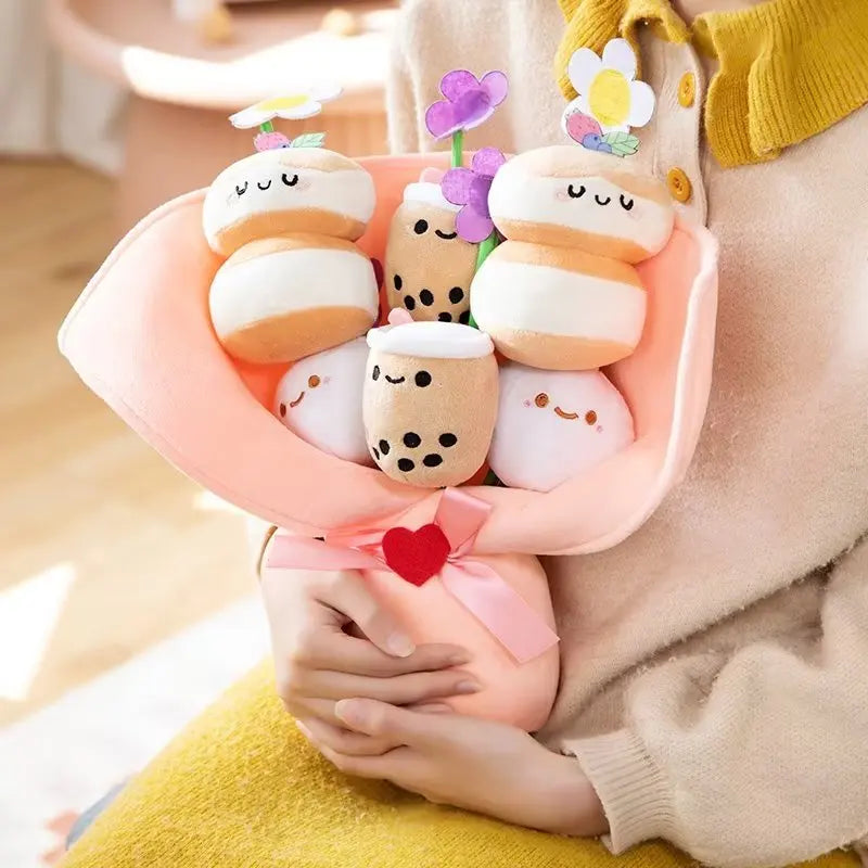 Cute Bubble Tea Plush Bouquet