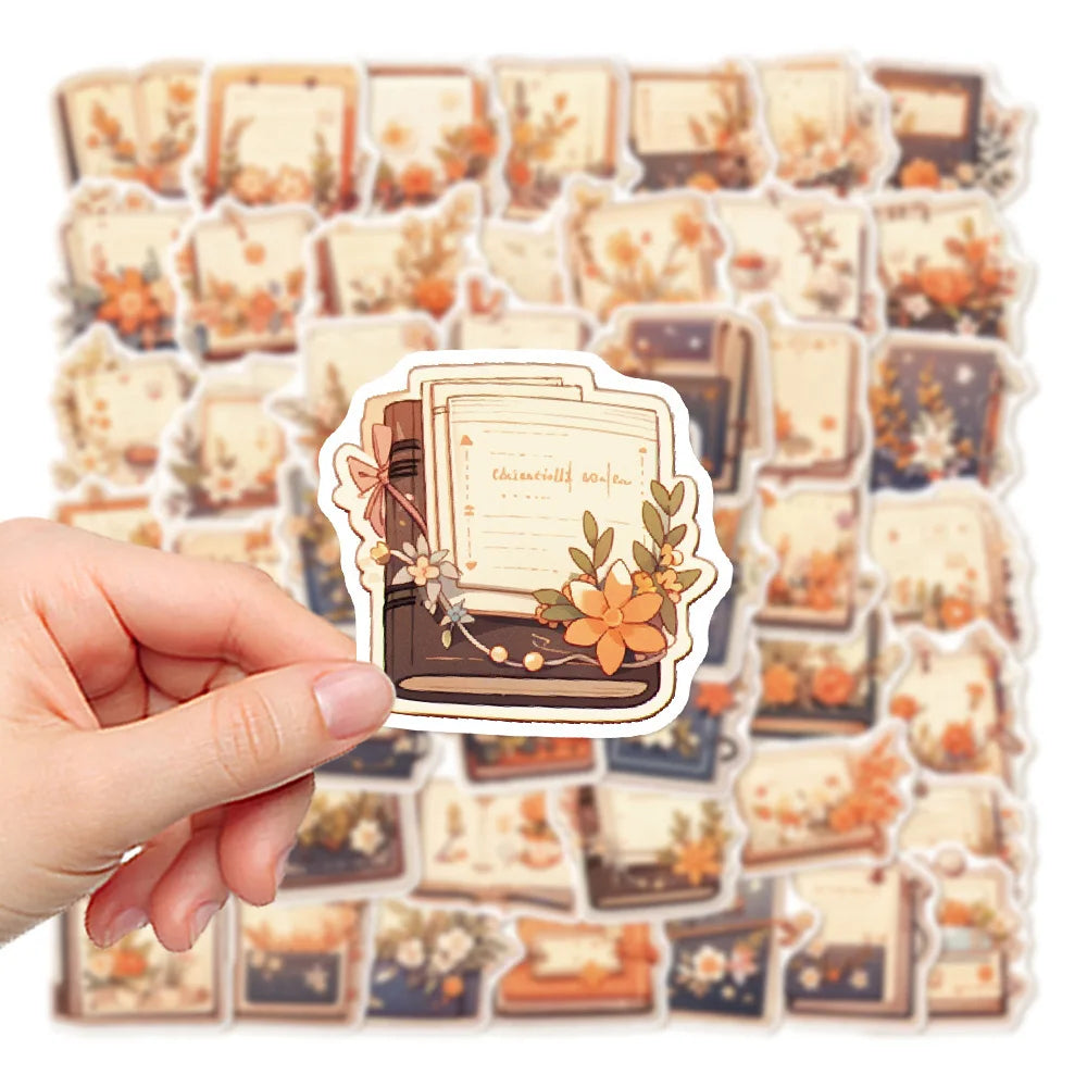 10 Piece Vintage Blossoms Stickers